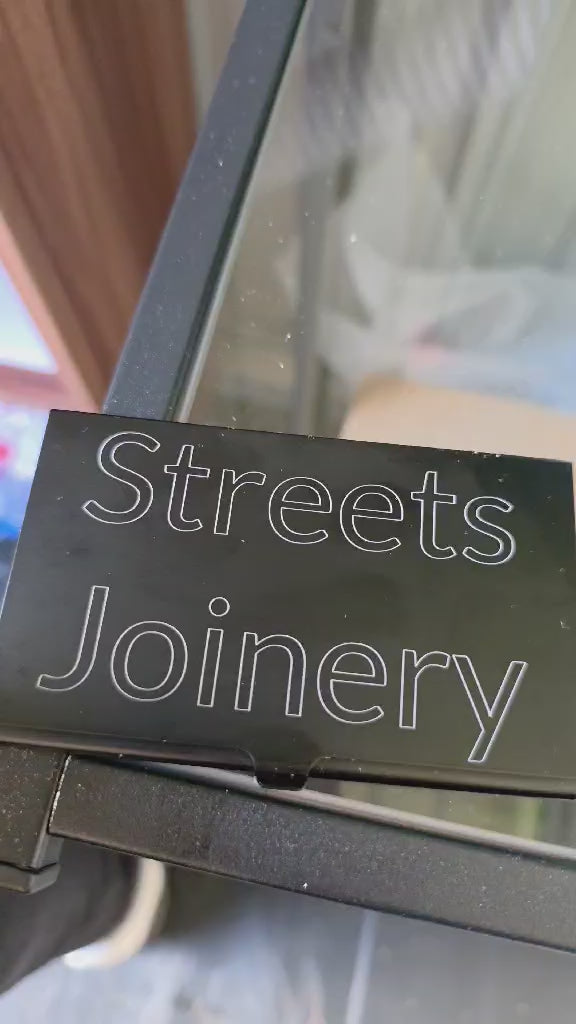 Aluminium business cards