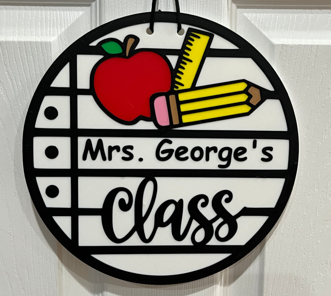 Personalised door sign
