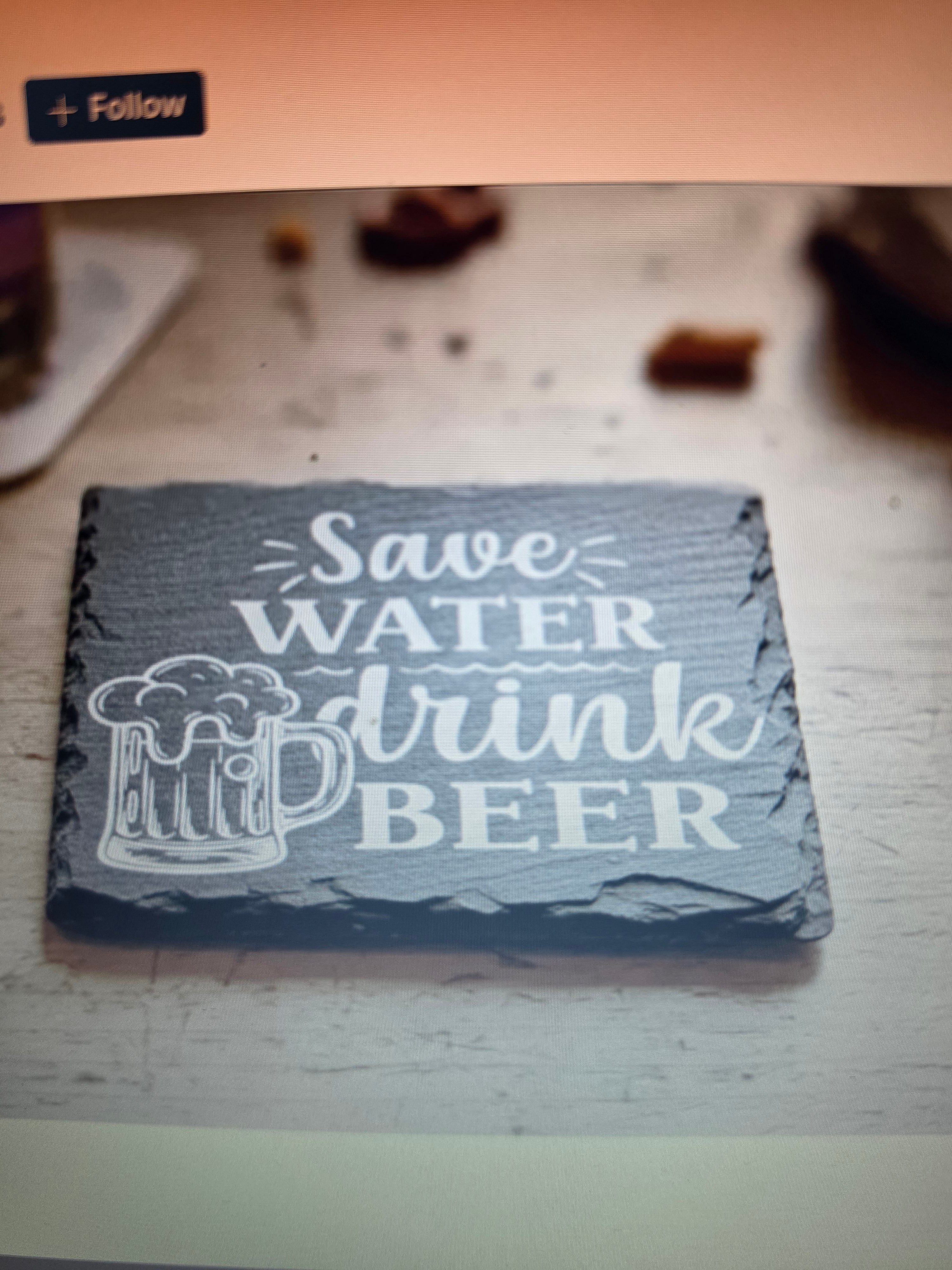 Slate coasters