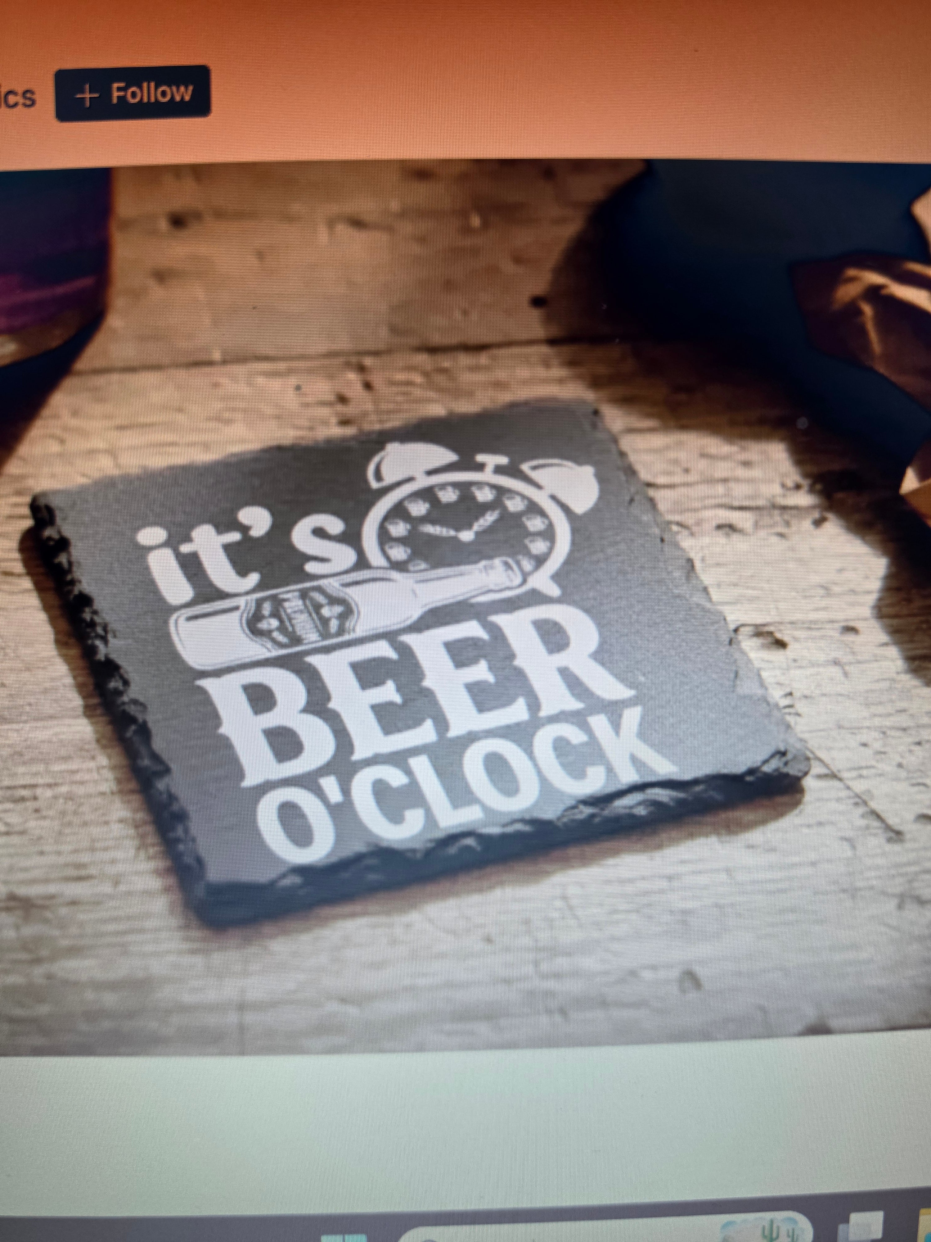 Slate coasters
