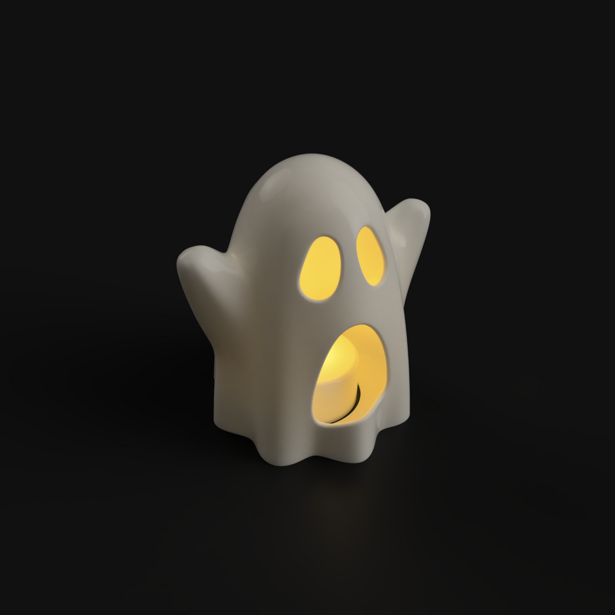 Ghost tealight holder