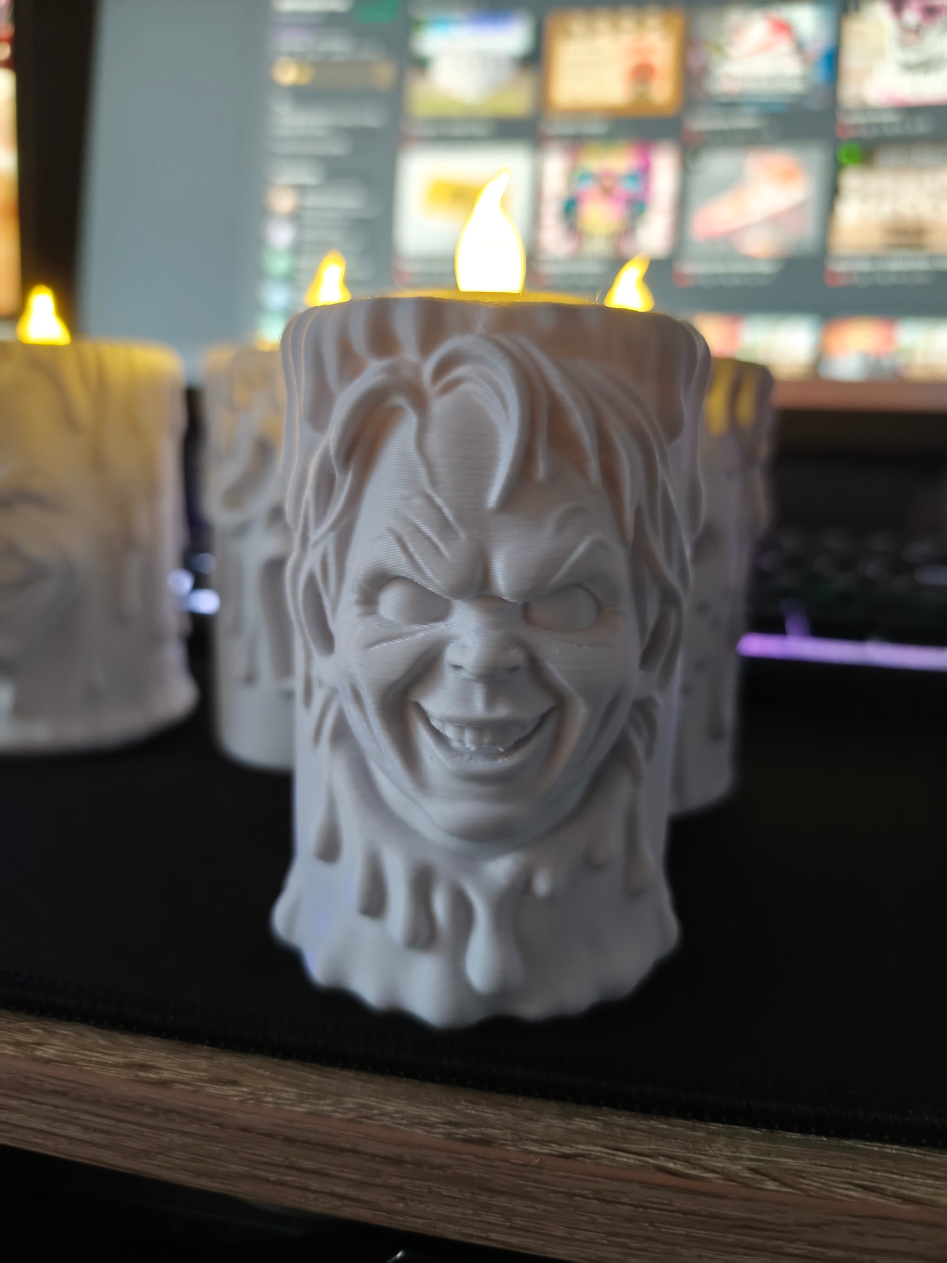 Horror candle holder