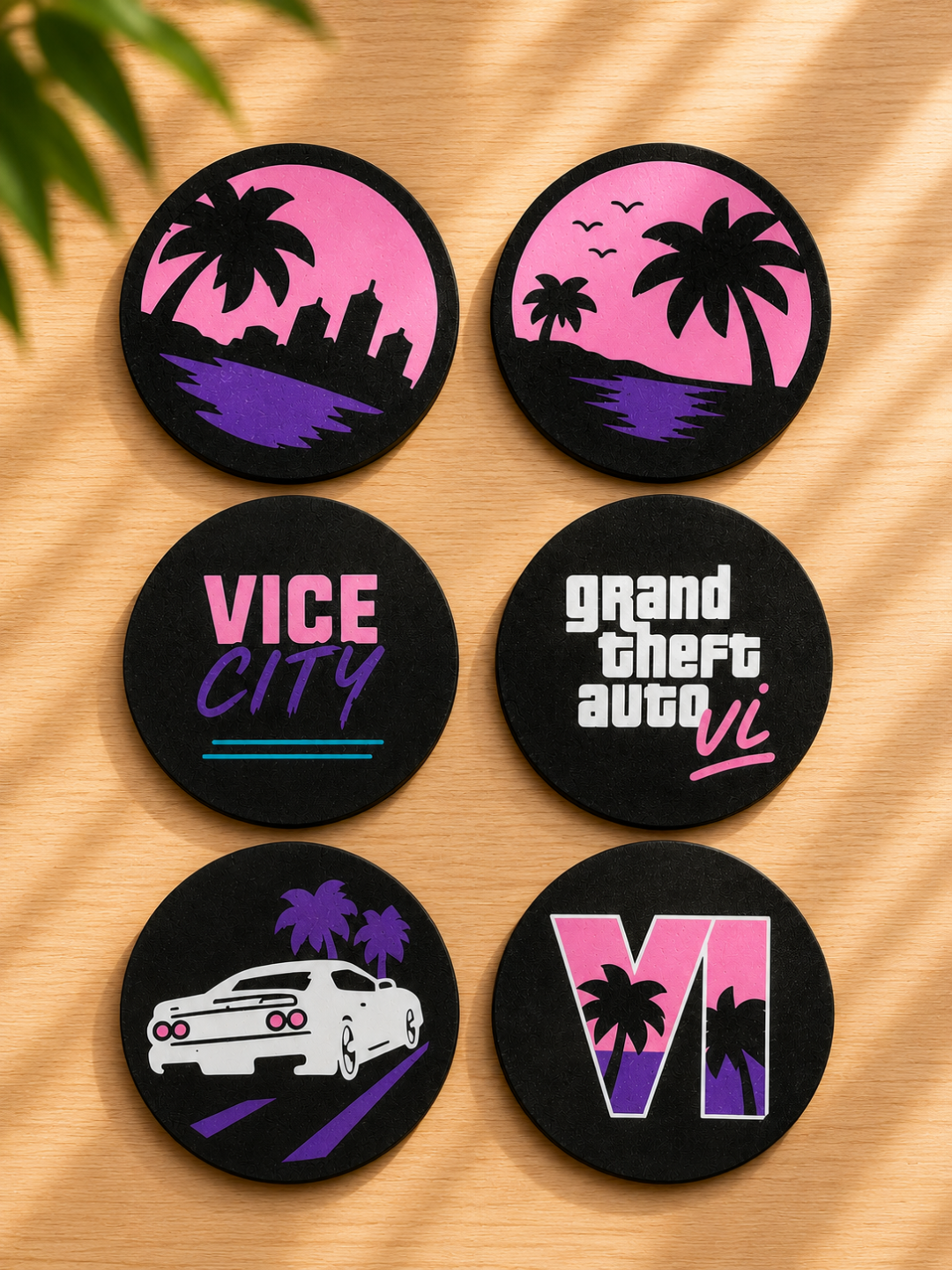 6 pack GTA 6 coasters
