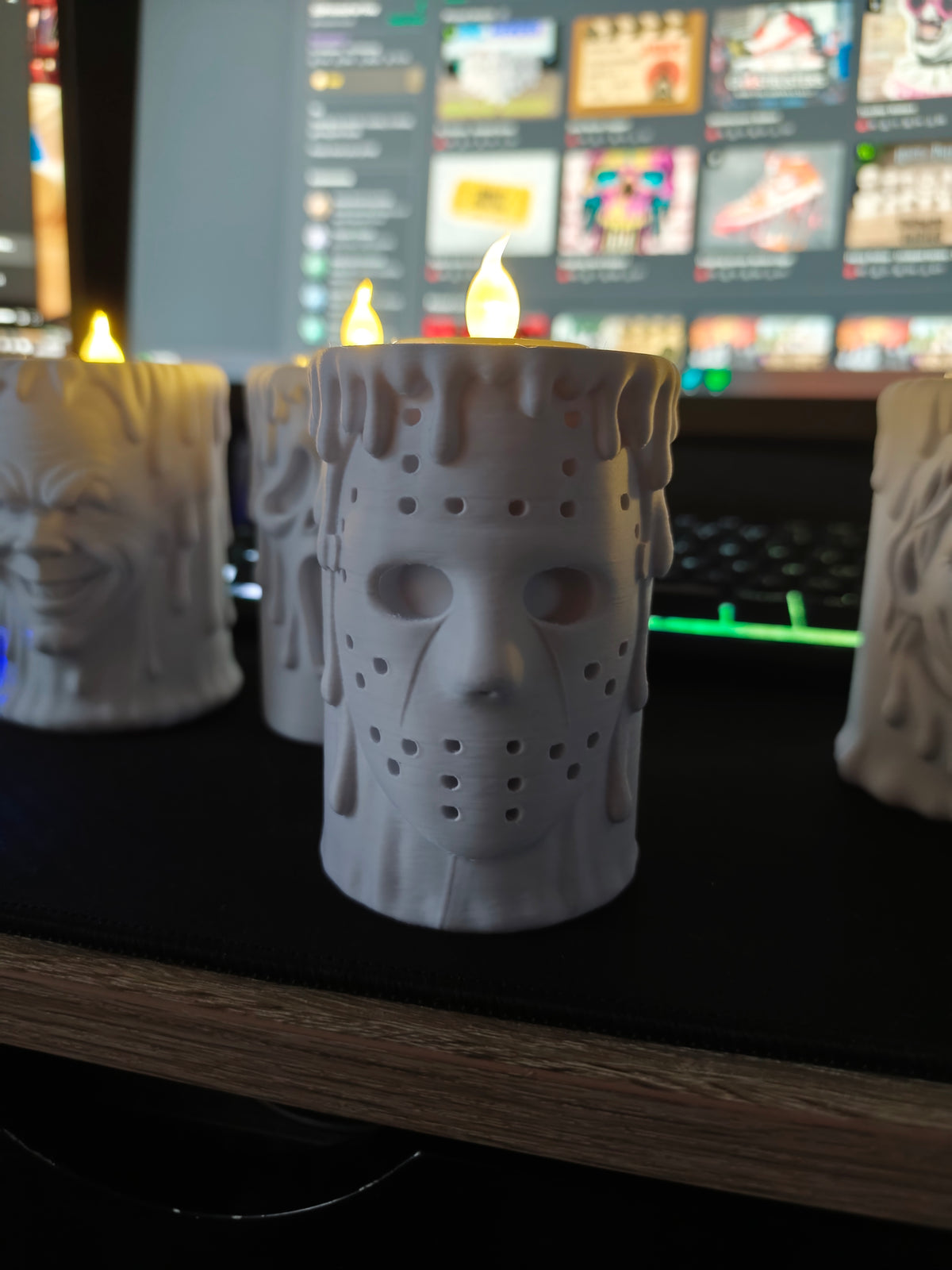 Horror candle holder