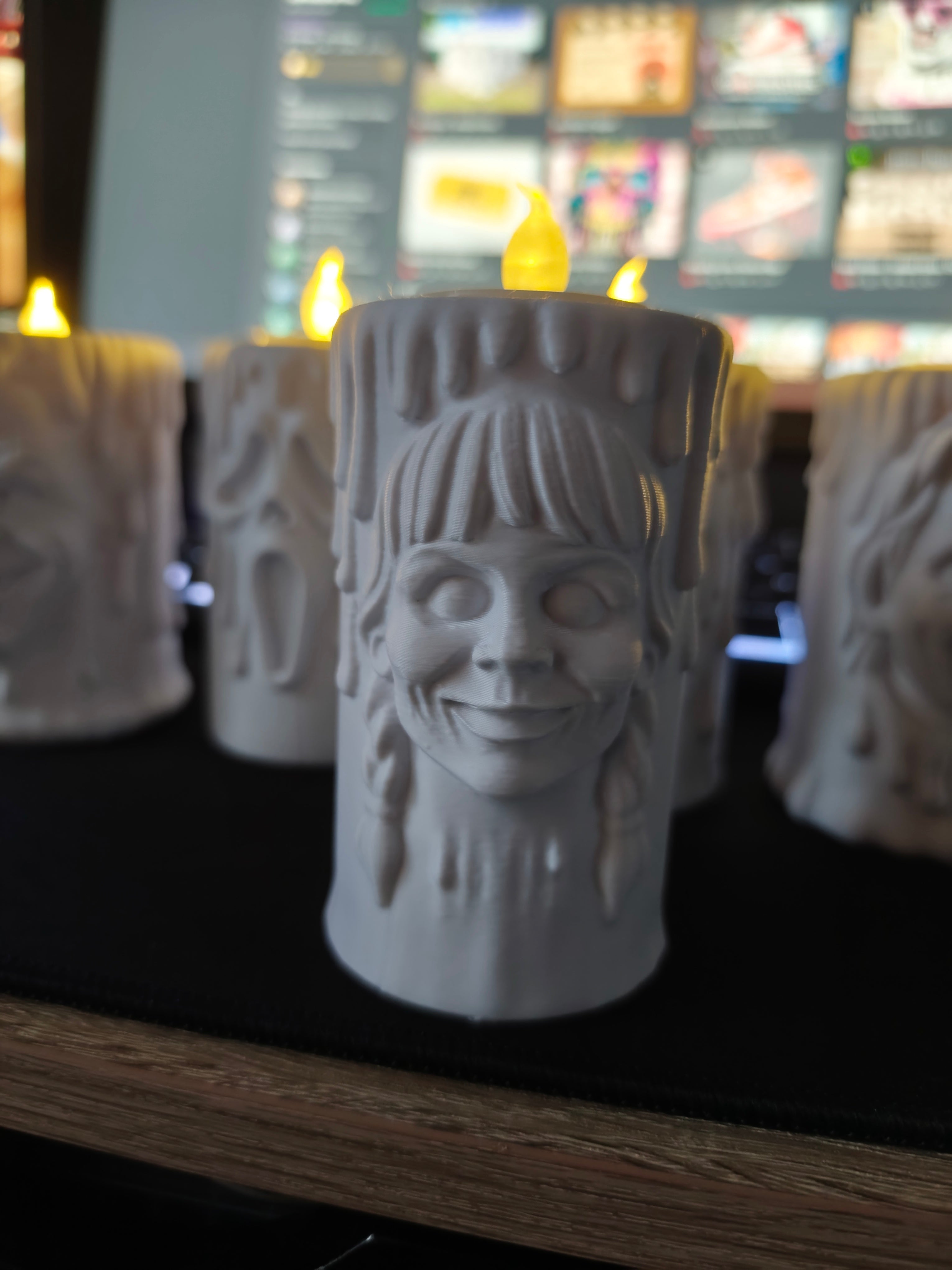 Horror candle holder