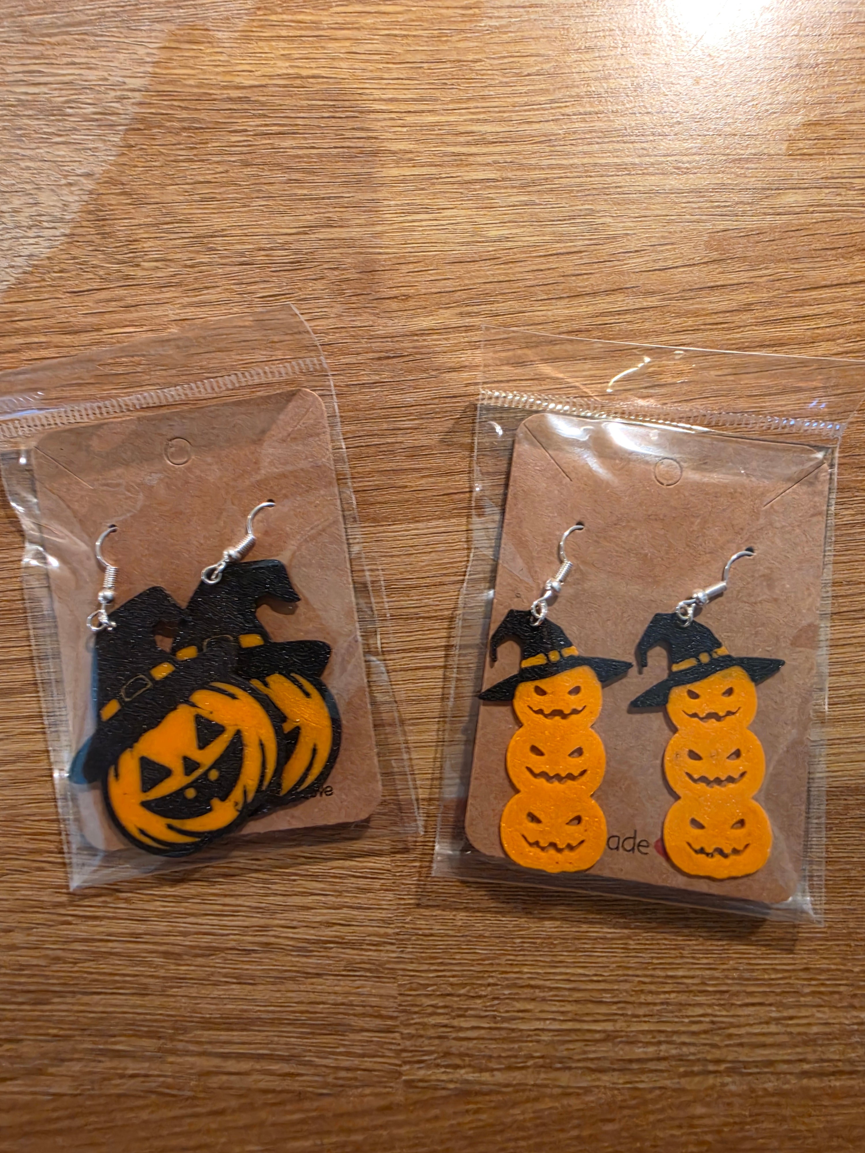 3 Halloween earrings