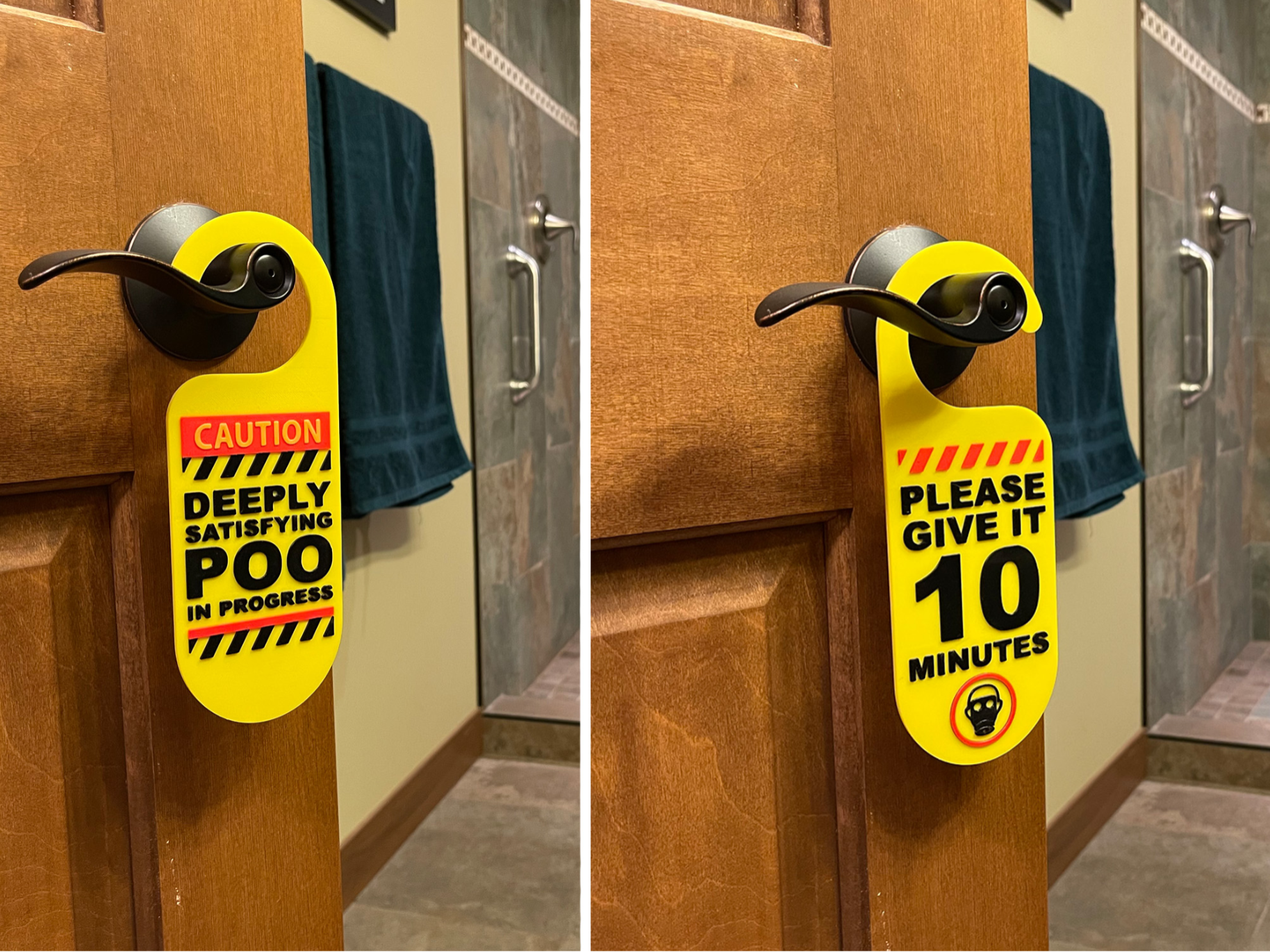 Funny Bathroom door sign