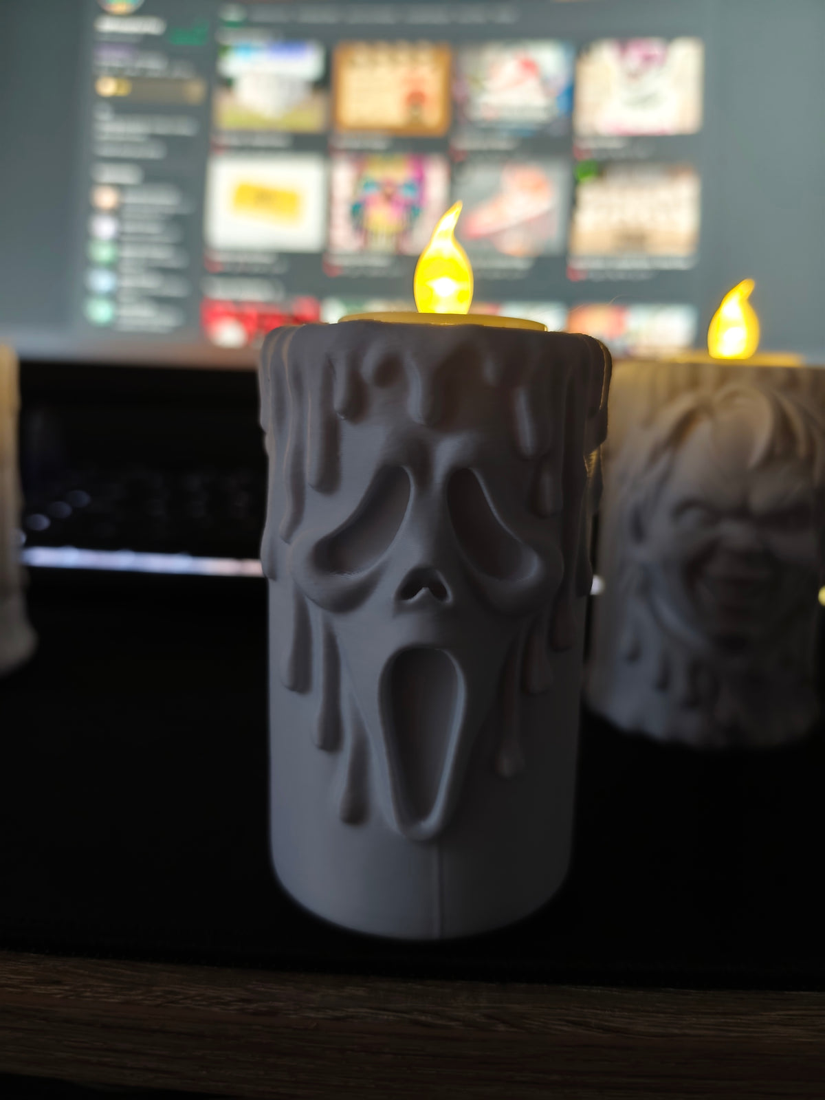 Horror candle holder