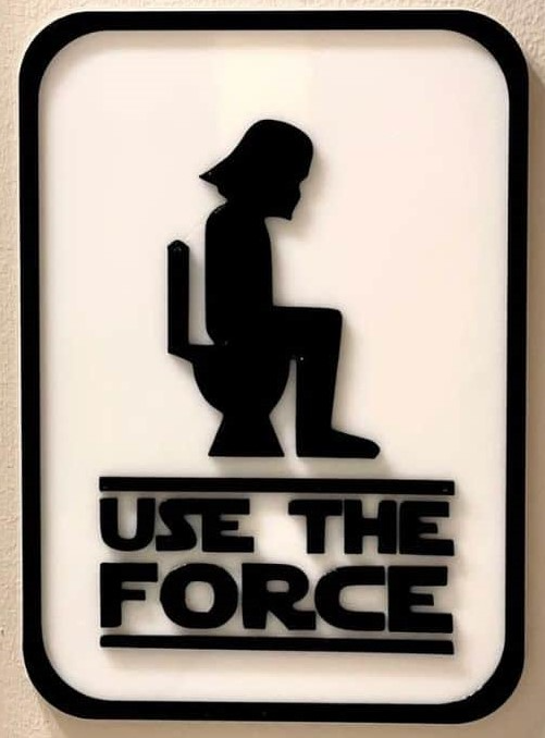Funny toilet signs