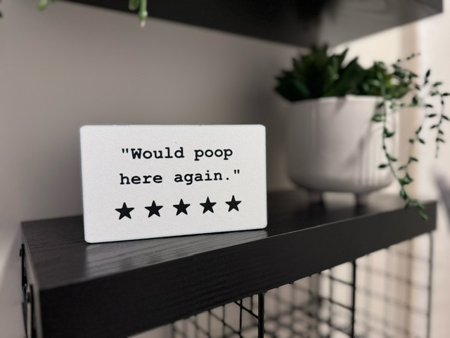 Funny toilet signs